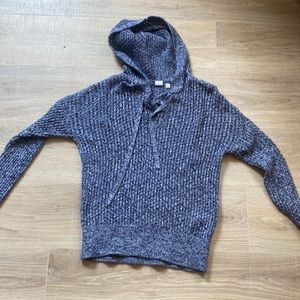 knitted hoodie